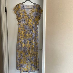 Floral Printed Midi Summer Dress